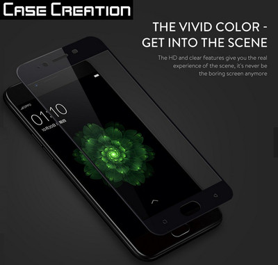 CASE CREATION Tempered Glass Guard for Oppo F3 Plus(Pack of 2)