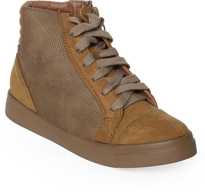 

Flat n Heels High Tops For Women(Tan