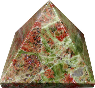 

Aldomin Unakite Healing Crystal Pyramid (137.70 Gram) Decorative Showpiece - 4.2 cm(Crystal, Multicolor)