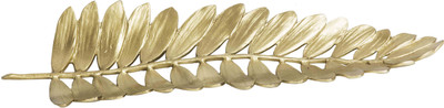 

Sammsara Decorative Food Safe Gold Ash Leaf Platter Decorative Showpiece - 6 cm(Aluminium, Gold)