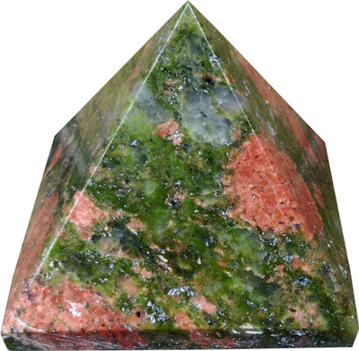 

Aldomin Unakite Healing Crystal Pyramid (102.10 Gram) Decorative Showpiece - 3.9 cm(Crystal, Multicolor)