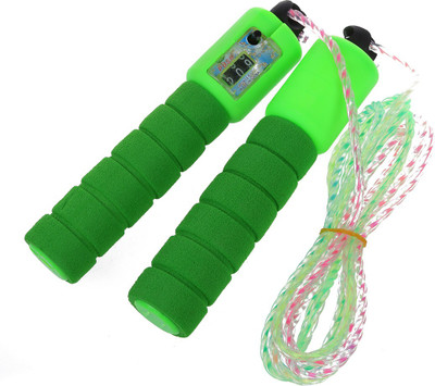 

HAWKISH HAWKISH COUNTER SKIPPING ROPE Ball Bearing Skipping Rope(Green, Length: 305 cm)