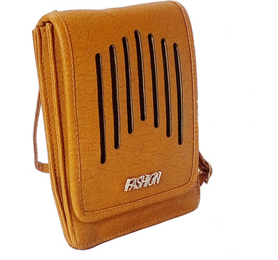 

kd collections Girls Casual Tan PU Sling Bag