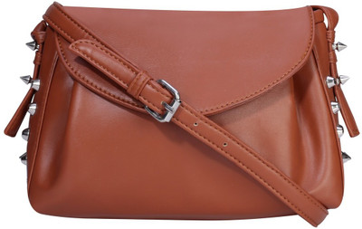 

Old Tree Women Casual Tan PU Sling Bag