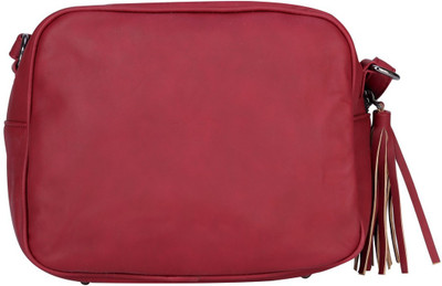 

Old Tree Women Casual Maroon PU Sling Bag
