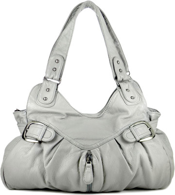 

Ripley Handbags Women Casual Grey Leatherette Shoulder Bag