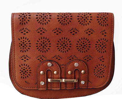 

ALIVE Women Casual Beige Leatherette Sling Bag