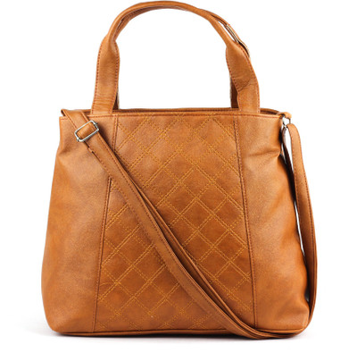

RAMPOSH Women Casual Tan Rexine Sling Bag