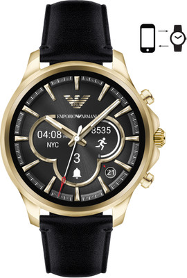

Armani Alberto Gold Smartwatch(Black Strap Regular)