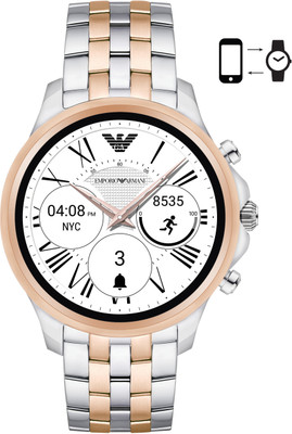 

Armani Alberto Silver Smartwatch(Silver Strap Regular)