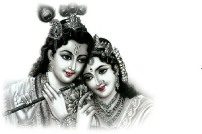 

razwada  Lord KrishnaLarge vinyl Sticker Sticker(Pack of 1, White;black