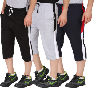 CHECKERSBAY Solid Men Three Fourths