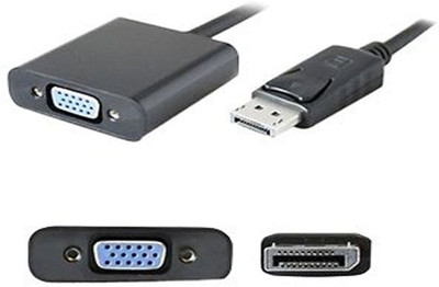 

PASHAY Display port DP to VGA Adapter Cable USB Adapter(Black)