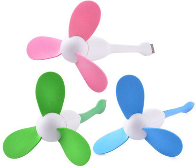 A CONNECT Z Usb Fan usb-fan-Pack3 USB Fan(Multicolor)