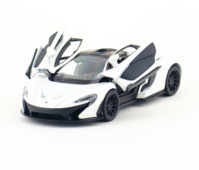 

Kinsmart 5'' 1:36 Scale Die Cast Metal and Pull Back Action McLaren P1 Car Toys for Kids from Smiles Creation(White)