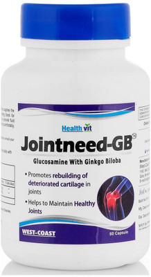 

HealthVit Jointneed-GB Glucosamine With Ginkgo Biloba 60 Capsules(60 No)