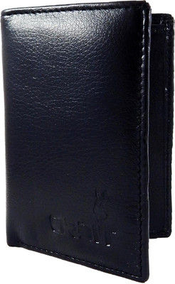 

Orbit Men Black Genuine Leather, Fabric Card Holder(12 Card Slots)