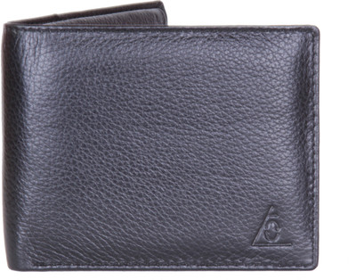 

La Cuero Men Black Genuine Leather Wallet(10 Card Slots)