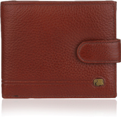 

K London Men Casual Brown Genuine Leather, Fabric Wallet(3 Card Slots)