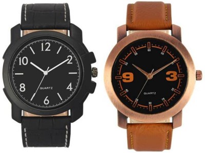 FASHION POOL VOLGA MEN'S WATER PROOF BLACK & COPPER COLOR WATCH A GREAT COLLECTION MOST STYLISH WATCH WITH UNIQUE & MOST ELEGANT DESIGN Watch  - For Boys   Watches  (FASHION POOL)