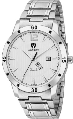 OCTIVO MARTIN OM-CHD 5010 Awesome White Day & Date Analog Watch  - For Men   Watches  (OCTIVO MARTIN)