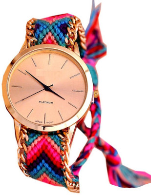 

SPINOZA N01K039 multicolor woolen belt best watch for any outfit women Watch - For Girls