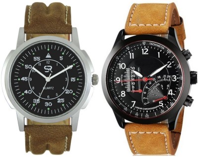 Shivam Retail SR-01-143 Genuine Brown Leather Strap Watch  - For Boys   Watches  (Shivam Retail)