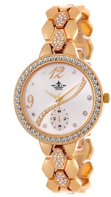 Swisso SWS-8041 Gold Ladies Special Exclusive Studded Notable Series Watch  - For Women   Watches  (Swisso)