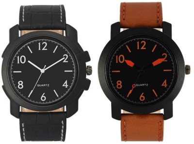FASHION POOL VOLGA MEN'S WATERPROOF BLACK & BROWN DIAL CASUAL COLECTION FESTIVAL COLLECTION OF CASUAL WATCH COMBO Watch  - For Boys   Watches  (FASHION POOL)