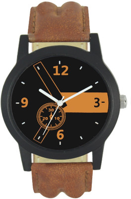 

KNACK N01K013 leather belt cronograph pattern latetst collation men women Watch - For Boys & Girls