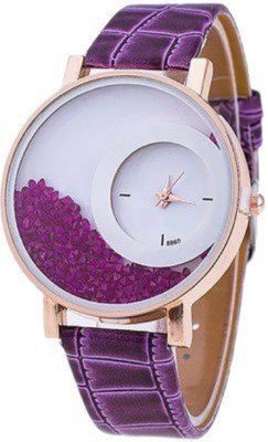 SPINOZA N01K027 purple movable diamond beads in dial women Watch  - For Girls   Watches  (SPINOZA)