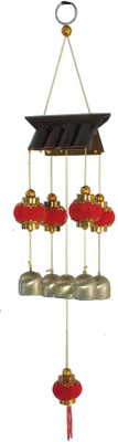 

Parampara kandil Wooden Windchime(22 inch, Multicolor)