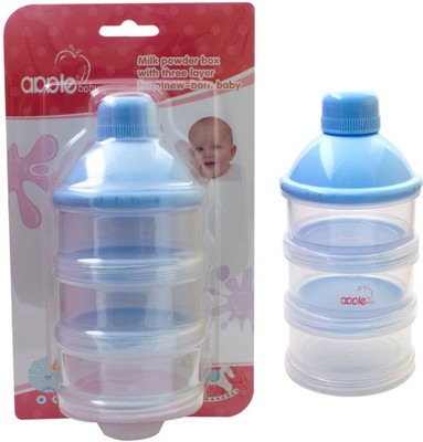 

Apple Baby Milk Powder Box with Three Layer - 200 ml(Blue)