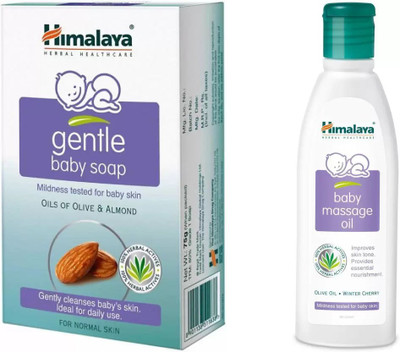 

Himalaya gentle baby soap, baby oil(White)