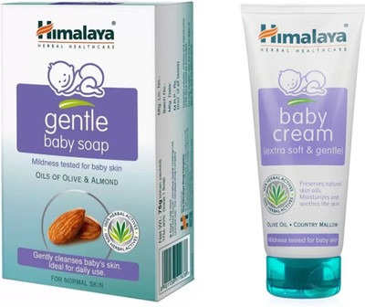 

Himalaya gentle baby soap, baby cream(White)