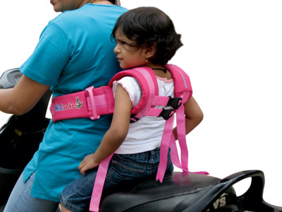 

Kidsafe Kid'S Safety Belt / 2 Wheeler / Baby's Carriers/Car safety Travel Belt With Expandable Straps Baby Carrier(Black, Front carry facing out)