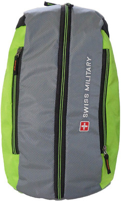 

Swiss Military LBP23 – DUFFLE CUM BACKPACK 31 L Laptop Backpack(Green, Grey), Dual colour contrast zipper