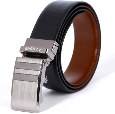 

AARSHE Men Casual, Formal Black, Brown Genuine Leather Reversible Belt