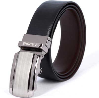 

AARSHE Men Casual, Formal Black, Brown Genuine Leather Reversible Belt