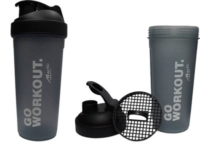 

Hyper Adam AN-82 Protein Shaker BPA free 600 ml Shaker(Pack of 1, Black)