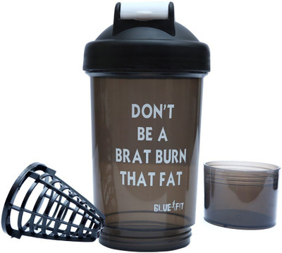 

SARVA SALES Sarva Shake GYM Shaker bottle 500 ml with Extra compartment 500 ml Shaker(Pack of 1, Black)