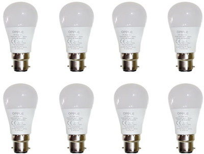

Opple 3 W Round B22 LED Bulb(White, Pack of 8)