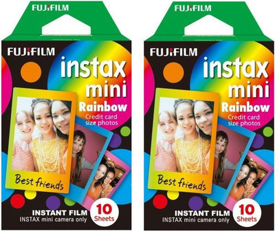

Fujifilm Instax Mini Rainbow (10X2) Film Roll(Yes 800 ISO Pack of 2)