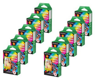 

Fujifilm Instax Mini Rainbow (10X10) Film Roll(Yes 800 ISO Pack of 10)
