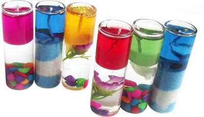 

eoan Pencil Jelly Candles (Multicolor, Pack of 6) Candle(Multicolor, Pack of 6)