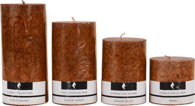 Ein Sof Designer Candle(Brown, Pack of 4)