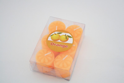 

Mcnt Orange dlx Candle(Orange, Pack of 6)