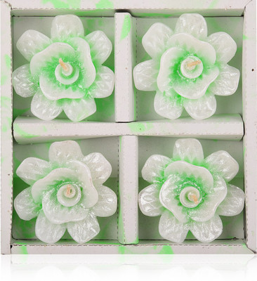 

Ein Sof Designer Candle(Green, Pack of 4)