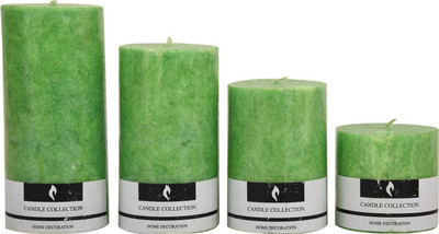 

Ein Sof Designer Candle(Green, Pack of 4)