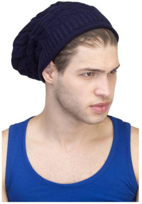 Tahiro Blue Woollen Beanie Cap Cap